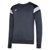 Umbro Poly Fleece Sweat Carbon-Black-Brilliant White