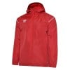 Umbro Hooded Shower Jacket Chili Pepper-Brilliant White