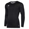 Umbro Elite V Neck Baselayer L/S Black