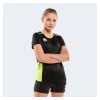 Errea Womens Konnor Performance Tee (W) Black-Fluo Green