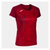Joma Womens Elite IX Short Sleeve T-Shirt (W) Red