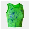 Joma Womens Elite IX Crop Running Top (W) Fluo Green