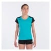 Joma Womens Record II Running Tee (W) Turquoise-Black