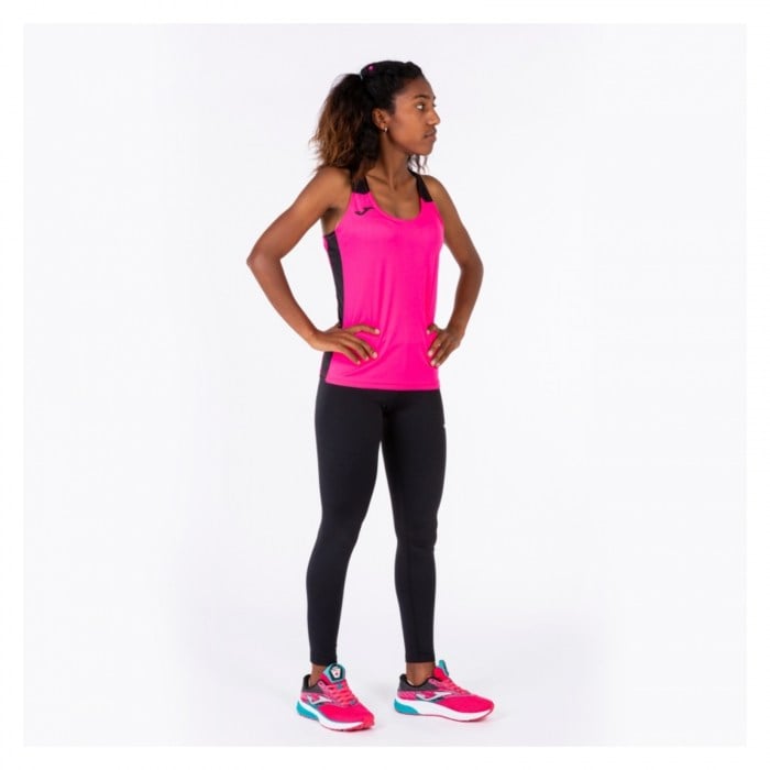 Joma Womens Record II Running Tank (W) Fluo Pink-Black