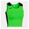 Joma Womens Record II Running Crop Top (W) Fluo Green-Black