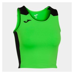 Joma Womens Record II Running Crop Top (W) Fluo Green-Black