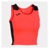 Joma Womens Record II Running Crop Top (W) Fluo Coral-Black
