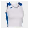 Joma Womens Record II Running Crop Top (W) White-Royal