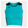 Joma Womens Record II Running Crop Top (W) Turquoise-Black