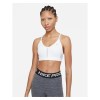 Nike Womens Dri-FIT Indy Light-Support Padded V-Neck Sports Bra White-Grey Fog-Particle Grey
