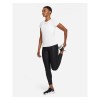 Nike Womens Dri-FIT One Slim-Fit Short-Sleeve Top White-Black