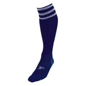 Precision Triple Hooped Pro Socks Navy-White