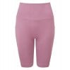 Womens Ribbed Seamless '3D Fit' Cycle Shorts Mauve