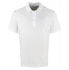 Coolchecker pique polo White