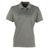 Womens Coolchecker pique polo (W) Dark Grey