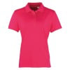 Womens Coolchecker pique polo (W) Hot Pink