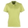 Womens Coolchecker pique polo (W) Lime