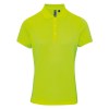 Womens Coolchecker pique polo (W) Neon Yellow