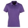 Womens Coolchecker pique polo (W) Purple