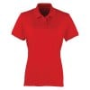 Womens Coolchecker pique polo (W) Red