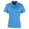 Womens Coolchecker pique polo (W) Sapphire
