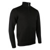 Glenmuir Devon zip-neck cotton sweater Black