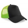 Snapback Trucker Cap Black-Lime Green