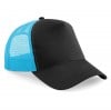 Snapback Trucker Cap Black-Surf Blue