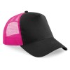 Snapback Trucker Cap Black-Fuchsia