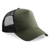 Snapback Trucker Cap Olive Green-Black