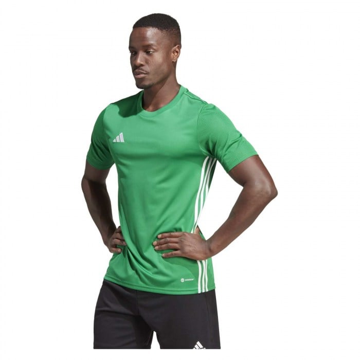Jersey adidas Entrada 18 m/c Solar Green-White - Fútbol Emotion