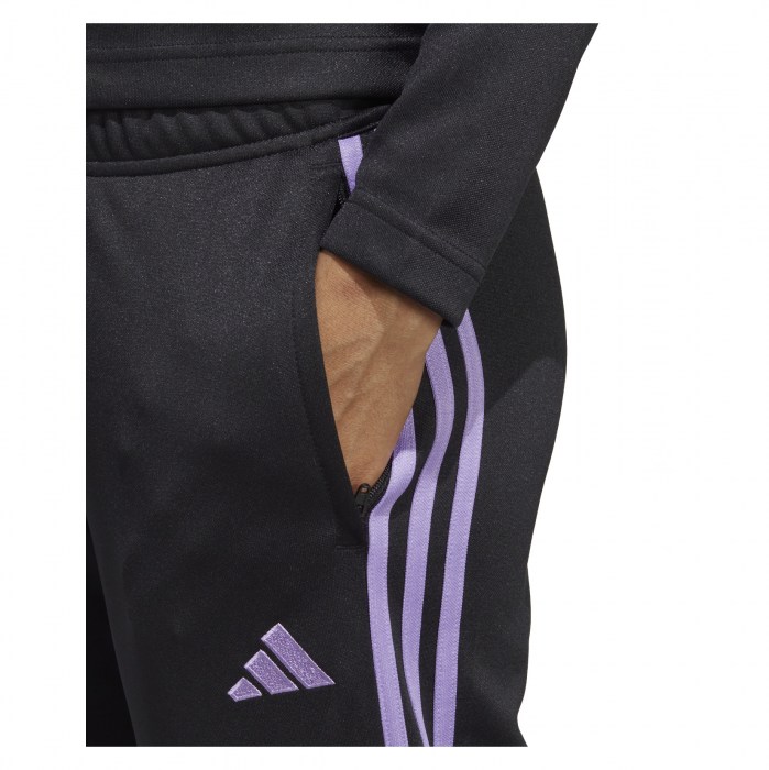 adidas Womens Tiro 23 Club Training Tracksuit Bottoms (W) Black-Violet Fusion