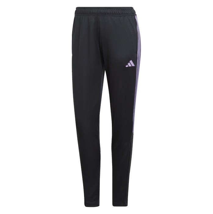 adidas Womens Tiro 23 Club Training Tracksuit Bottoms (W) Black-Violet Fusion