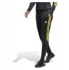 adidas Womens Tiro 23 Club Training Tracksuit Bottoms (W) Black-Bright Yellow