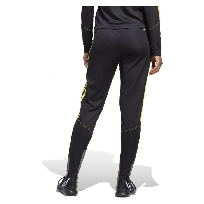 adidas Womens Tiro 23 Club Training Tracksuit Bottoms (W) Black-Bright Yellow