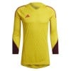 adidas Tiro 23 Pro Long Sleeve Goalkeeper Jersey Team Yellow