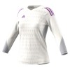 adidas Womens Tiro 23 Pro Long Sleeve Goalkeeper Jersey (W) Core White-Active Purple