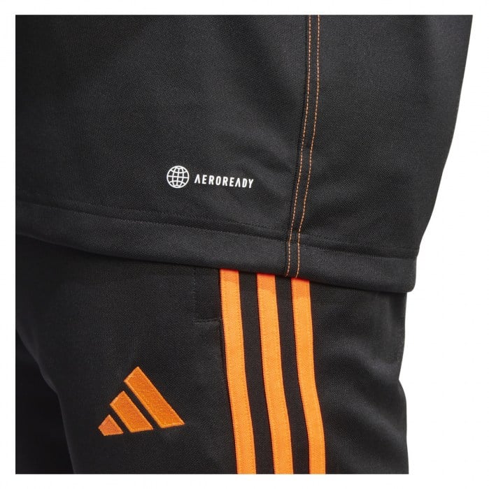 adidas Tiro 23 Club 1/4 Zip Training Top Black-App Signal Orange