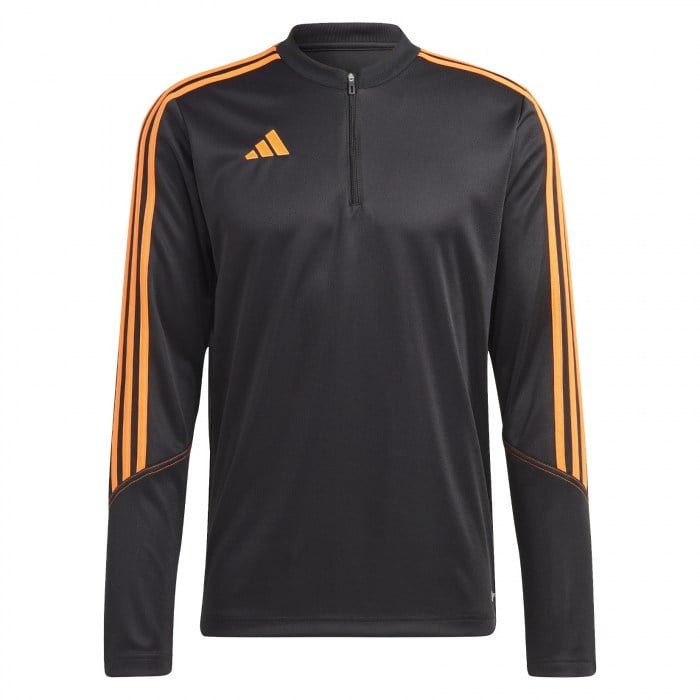 adidas Tiro 23 Club 1/4 Zip Training Top Black-App Signal Orange