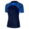 Nike Womens Dri-Fit Strike 23 Short Sleeve Tee (W) Obsidian-Royal Blue-White