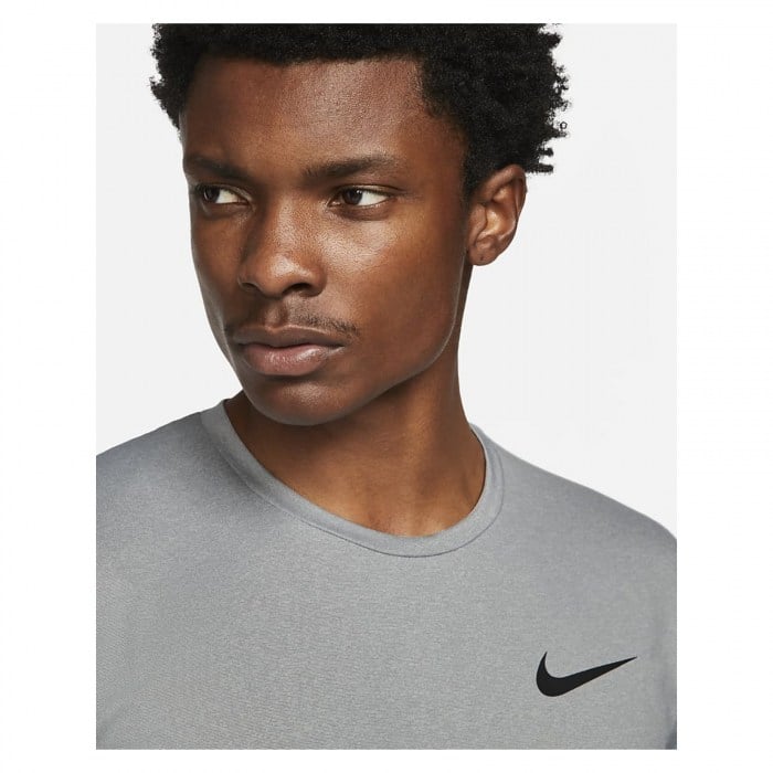 Nike Pro Dri-FIT Short Sleeve Top Particle Grey-Grey Fog-Heather-Black