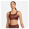 Nike Dri-Fit Swoosh Shine Bra Womens Bronze-White