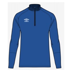 Umbro Total Training 1/4 Zip Drill Top Tw Royal-Dark Navy-White
