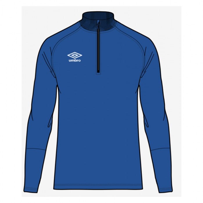 Umbro Total Training 1/4 Zip Drill Top Tw Royal-Dark Navy-White