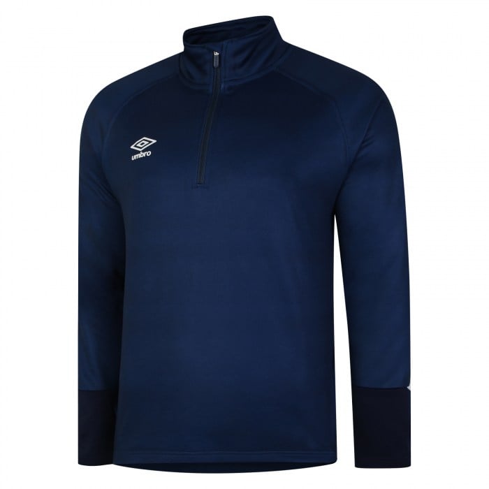 Umbro Total Training 1/4 Zip Drill Top Tw Navy-Dark Navy-White