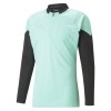 Puma teamCUP Training 1/4 Zip Top Electric Peppermint-Black