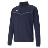 Puma teamRISE Training 1/4 Zip Top Peacoat-White