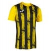 Joma Inter III Striped Short Sleeve Shirt Yellow-Black