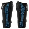 Precision Origin.0 Strap Shin Guards Black-Cyan