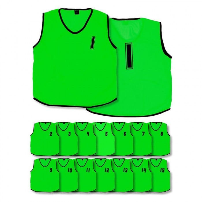 Precision Numbered Mesh Training Bibs 1-15